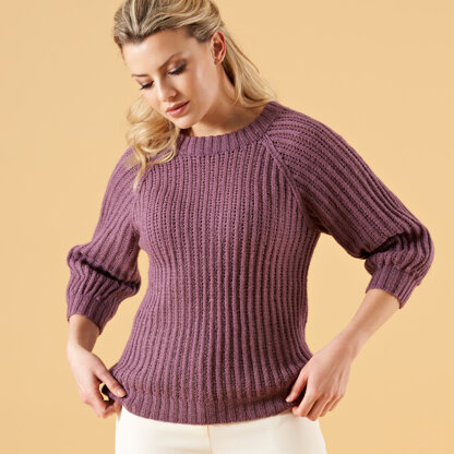 Belle Raglan Sweater in West Yorkshire Spinners Exquisite 4 Ply - DPWYS0023 - Downloadable PDF