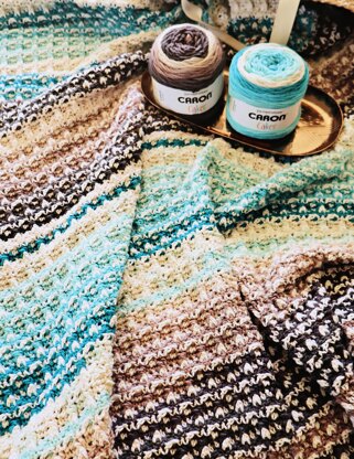 Textured Fair Isle Afghan