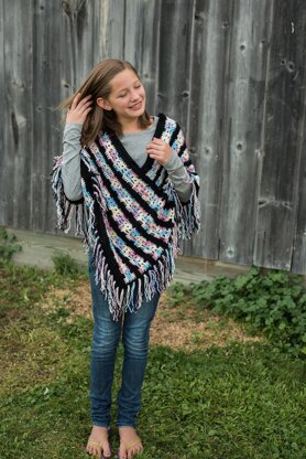 Girls' Sugar Skull Poncho