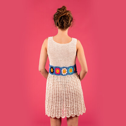 Granny Square Crochet Dress, Crochet Granny Square Dress for Women