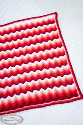 Gradient Chevron Baby Blanket