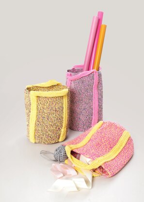 Baskets in Rico Essentials Organic Cotton Aran & Creative Make it Glitter - 1095 - Downloadable PDF