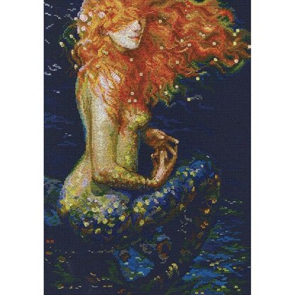 RTO Red Mermaid Cross Stitch Kit - 25.5cm x 36cm