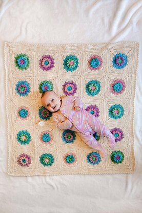 Flower Market Baby Blanket