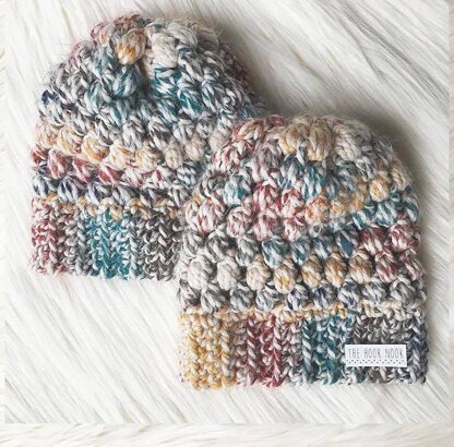 Puff Stitch Slouchy Beanie