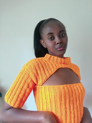 Chamomile Ribbed crochet top