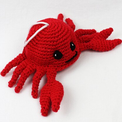 Clippy the Crab Scrubby Amigurumi