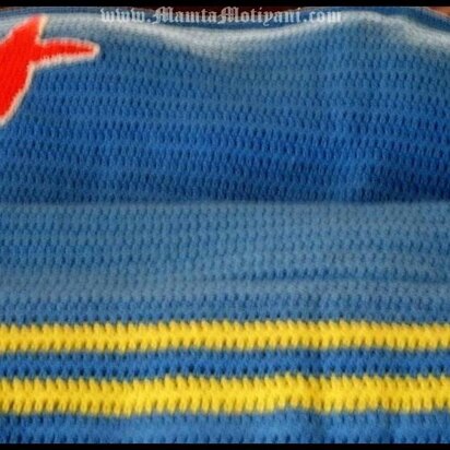 Crochet Afghan Blanket Pattern Aruba Flag Unique