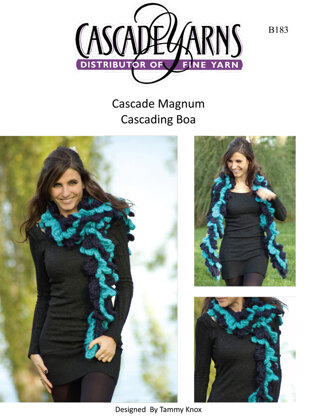 Cascade Yarns B183 Cascading Boa (Free)