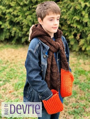 Hooded Owl Scarf and Blanket