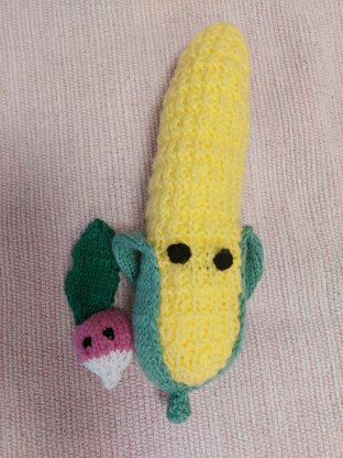Knitted veggies