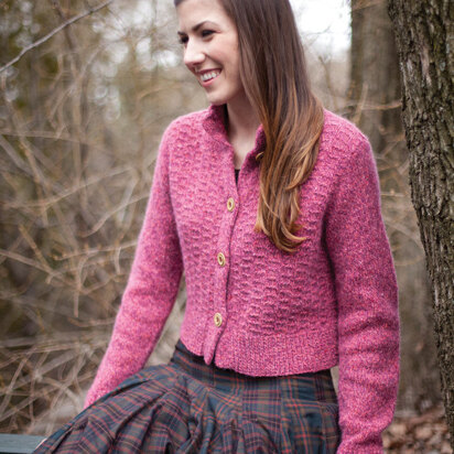 Juli Cardigan in Berroco Blackstone Tweed - PDF336-12