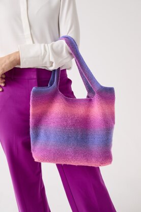 Totally Crochet Tote in Sirdar Jewelspun Ombre - Downloadable PDF