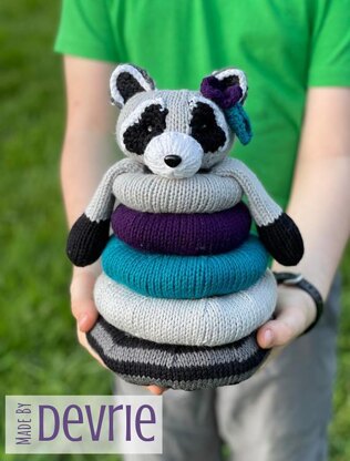 Raccoon Stacking Ring Toy