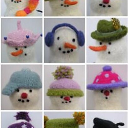 Felted Snowman Hats