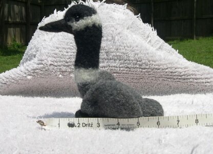 Knitted/Felted Canada Goose
