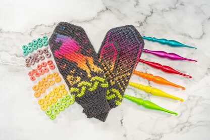 Unicorn Crochet Mittens