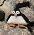 Knitted Penguin soft toy