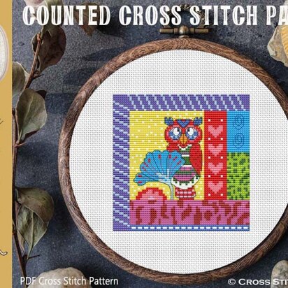 Crazy Patch Owl 06