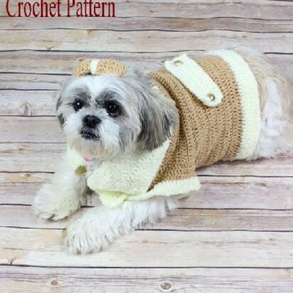 Football Dog Snood Dog Costume: Crochet pattern