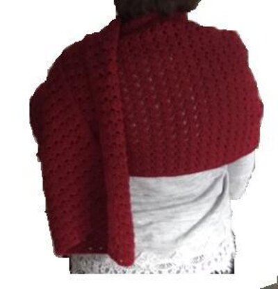 Easy Peasy Claret Shawl (US)