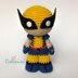 Wolverine amigurumi doll - crochet pattern by Crochelandia