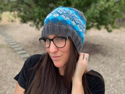 Knit Waves Of Plaid Beanie