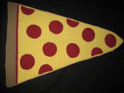 Pepperoni Pizza Blanket Crochet pattern by DACcrochet