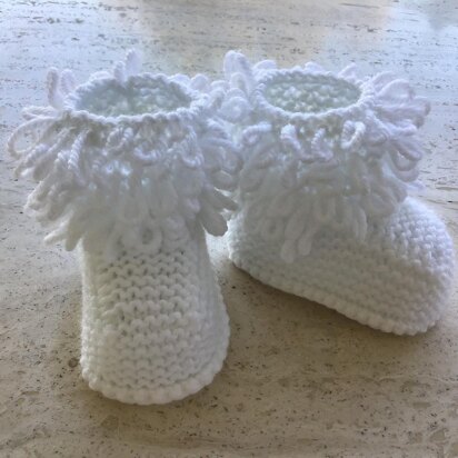 Baby Girl Loopy Booties