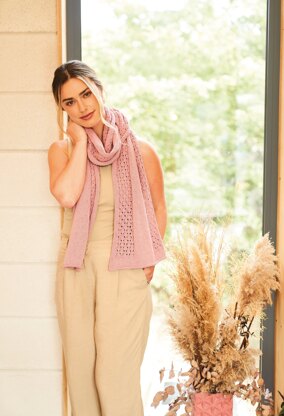 Sanctuary Scarf in Rowan Cotton Revive - Downloadable PDF