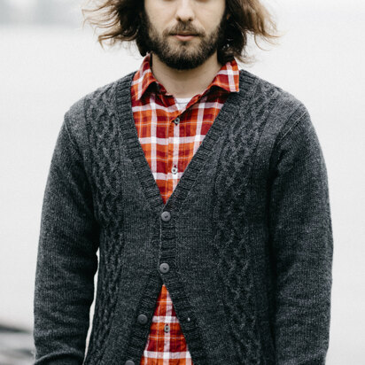 Men's Cardigan in Novita Nalle - 10 - Downloadable PDF