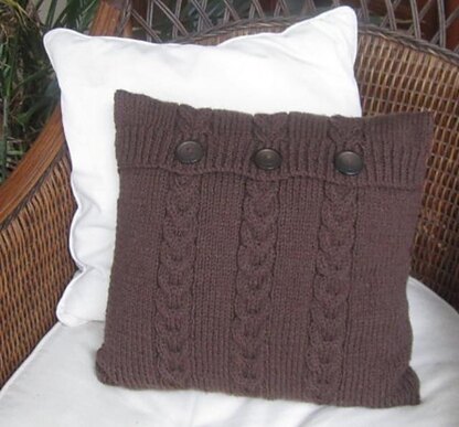 Chocolate Buttons Triple Cable Pillow Cover