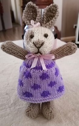 Little Cotton Rabbit small girl Rabbit with Clothes