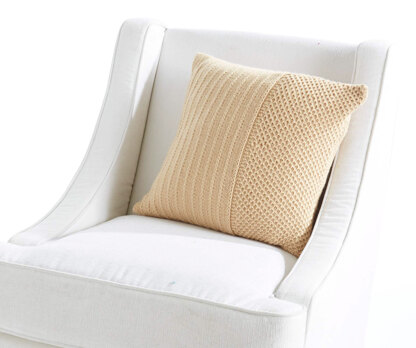 Classic Textures Pillow in Caron Simply Soft Collection - Downloadable PDF