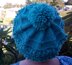 Blue Lacy Bobble Hat