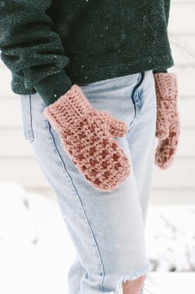 Knit-Look Morning Mittens