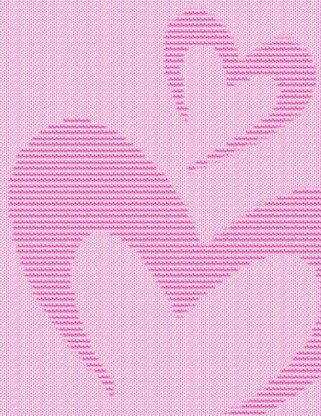 Hearts Knitting Pattern Blanket, Knit & Purl only