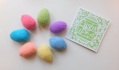 Cute Little Knitted Easter Eggs