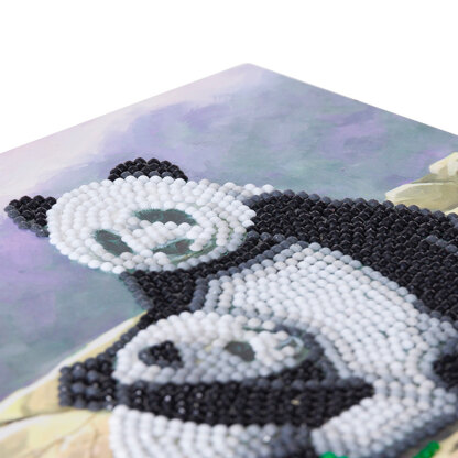 Crystal Art Panda, 18x18cm Card Diamond Painting Kit