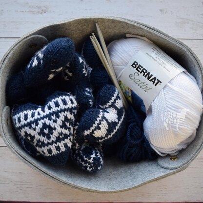 Knit Fair Isle Hearts