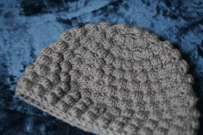 Bobble stitch beanie