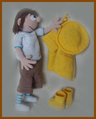 Autumn Girl amigurumi doll