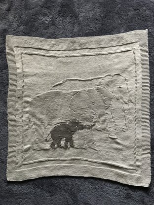 Elephant baby blanket
