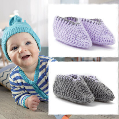 Baby Smiles Booties in Patons Fairytale Soft DK