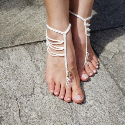 Boho Beaded Barefoot Sandals
