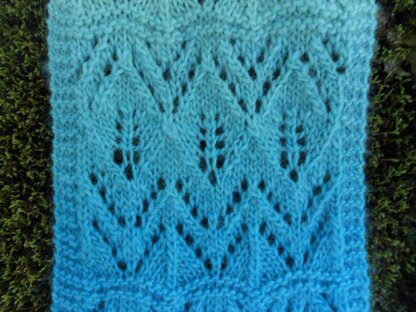 Floating Leaves Lace Scarf