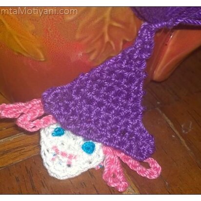 Crochet Witch Applique Pattern Witchcraft Halloween