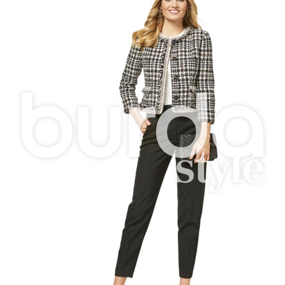 Burda Style Pattern B6465 Women's Collarless Jacket
