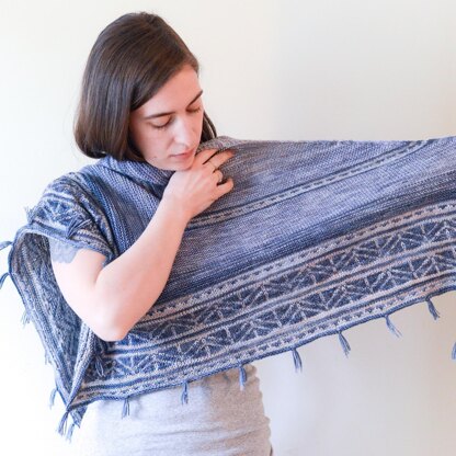 Northern Night Shawl