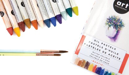 Prima Marketing Prima Art Philosophy Water Soluble Oil Pastels 12/Pkg - Rustic